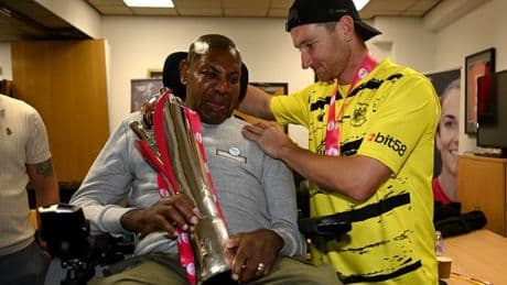 David 'Syd' Lawrence dies aged 61 after MND battle as tributes paid to cricket trailblazer