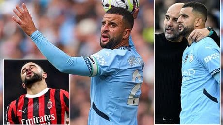 Man City outcast Kyle Walker suffers blow in pursuit of a new club as European giants opt against signing the England full back
