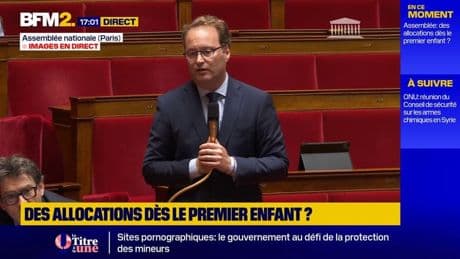 "Nous ne comprenons pas comment vous financez cette proposition de loi", déclare Sylvain Maillard (Ensemble) à François Ruffin à propos du versement d'allocations dès le premier enfant