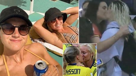 The Lioness set to face her girlfriend and her ex in the SAME GAME, the stars who set tongues wagging with a secret kiss and the couple who dominate TikTok: Meet the partners poised to do battle at the women's Euros
