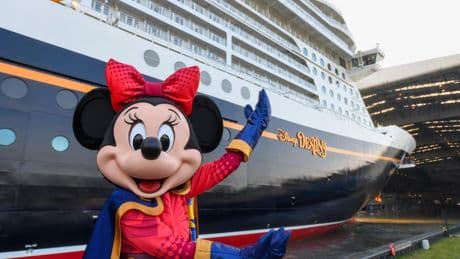 Behind the scenes at the float-out of Disney’s latest $900 million cruise ship