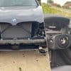Dieven stelen voorbumper, lichten en dashboard van geparkeerde BMW in Herent