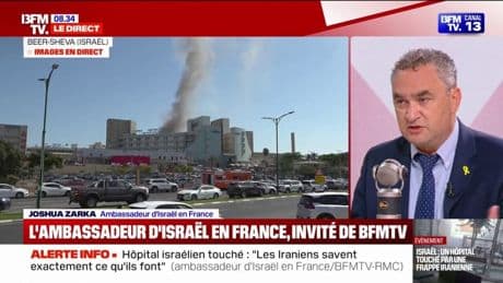 Hôpital israélien touché par des frappes iraniennes: "Ils savent exactement ce qu'ils font", affirme l'ambassadeur d'Israël en France