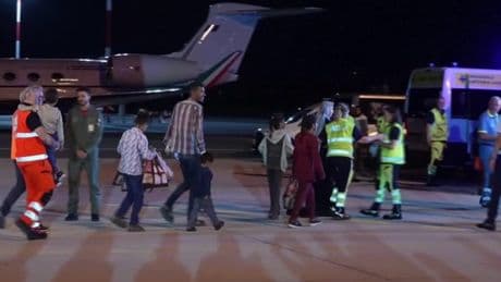 Palestinian children in urgent need of medical treatment land in Italy