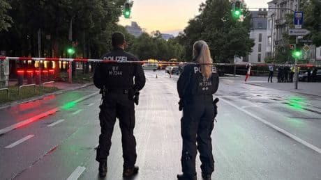 Woman, 30, shot dead by armed cops after ‘attacking two people with knife’ in square used for Oktoberfest