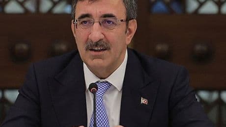 Cumhurbaşkanı Yardımcısı Yılmaz, Burhan Özdemir'i kutladı