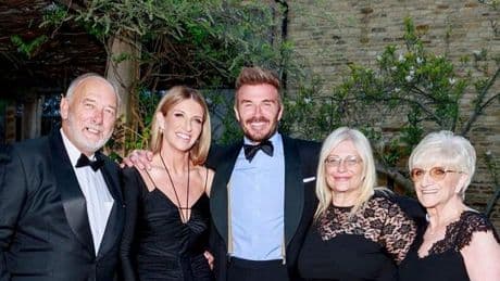 David Beckham poses for family birthday snaps with rarely-seen older sister after Brooklyn snub