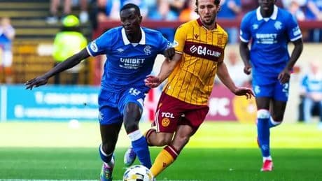 Motherwell 1, Rangers 1: Longelo the hero for Motherwell as he rescues a point