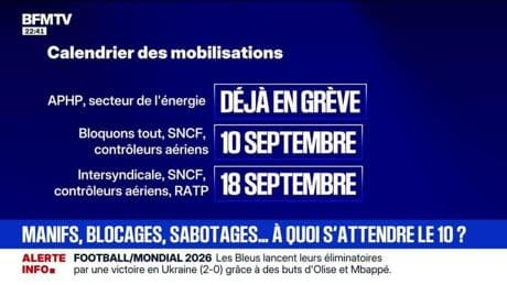Manifs, blocages, sabotages : à quoi s'attendre le 10 ? - 05/09