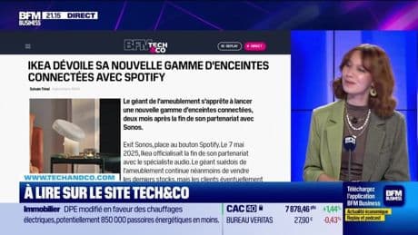 À lire sur le site Tech&Co : Ikea lance une nouvelle gamme d'enceintes connectées avec Spotify, par Salomé Ferraris - 09/07
