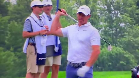 Eagle-eyed fans spot Rory McIlroy’s ‘unrepeatable’ magic trick during another fit of rage at nightmare US Open