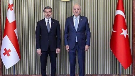 Numan Kurtulmuş, Gürcistan Cumhurbaşkanı ile Meclis’te görüştü