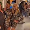 Mel B dances the night away with her leopard-print clad Spice Girls bandmates Mel C and Emma Bunton at lavish 50th birthday party