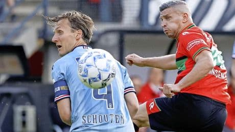 Willem II-captain Erik Schouten haalt uit naar NEC-coach Rogier Meijer: ’Een heel zielig ventje’