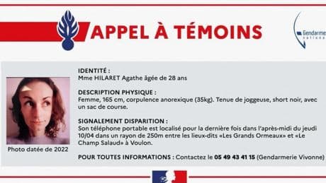 Joggeuse disparue dans la Vienne : qui est Agathe, la jeune femme de 28 ans activement recherchée depuis jeudi matin ?