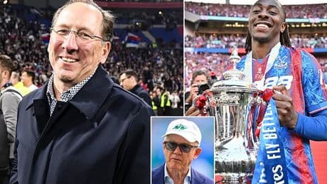 John Textor finally SELLS his Crystal Palace stake for £190m as New York Jets owner Woody Johnson invests - in boost for Eagles' Europa League hopes