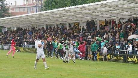 Estrictas medidas de seguridad para el Portugalete-Deusto