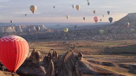 Türkiye'de geçen yıl sıcak hava balonuyla uçan turist sayısı rekor kırdı