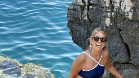 Denise Austin shows off bikini body while vacationing in the south of France