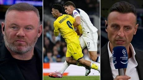 Wayne Rooney and Dimitar Berbatov divided over controversial Micky van de Ven last-man challenge as Tottenham scrape past Villarreal - but should the Spurs star have seen red?
