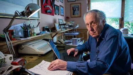 His usual table at his favourite pub, laid for lunch in tribute to Freddie Forsyth