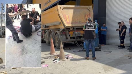 Kayan takoz ölüm getirdi: Damper kapağında sıkışarak can verdi