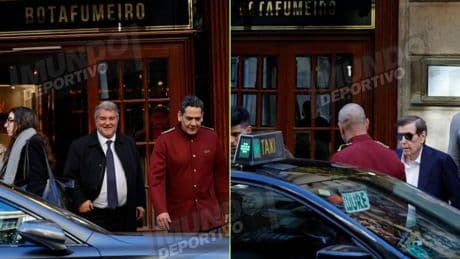 Cumbre entre Flick, Laporta y Pini Zahavi en Barcelona