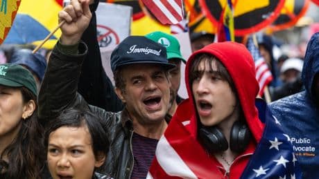 Ayo Edebiri and Mark Ruffalo among stars at ‘No Kings’ anti-Trump protests