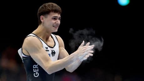 Neuer Wettbewerb: Bei Premiere: Turn-Duo Eder/Schönmaier gewinnt EM-Gold