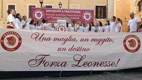 Trastevece calcio femminile, festa per la promozione in serie B