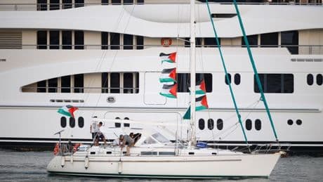 Cinco barcos de la Global Sumud Flotilla regresan a Barcelona por las condiciones meteorológicas