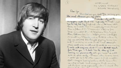 Une lettre enflammée de John Lennon à sa première épouse en vente à Londres
