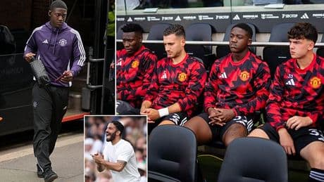 Ruben Amorim sends message to Kobbie Mainoo after Man United star was left on the bench AGAIN for draw with Fulham