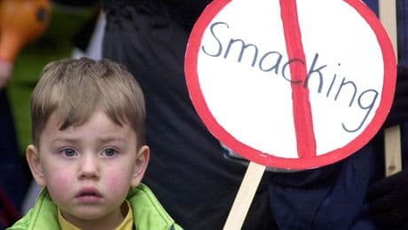 Government urged to enforce a total ban on smacking of children