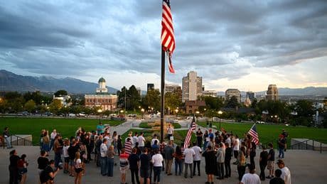 Mourners at Vigil in Utah Praise Charlie Kirk as ‘Christlike’ Martyr