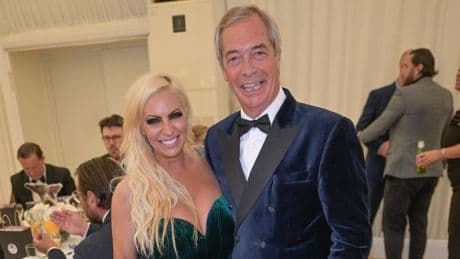 Jodie Marsh dances with Nigel Farage at animal fundraiser with most unusual guest list