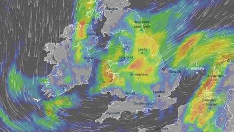 UK weather maps turn a dark red as more thunderstorms to brutally end 35C scorcher