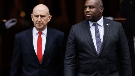 UK and Ukraine ministers meet as officials discuss peace plans