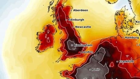 UK heatwave: Weather maps show exact date temperatures will peak in 34C scorcher