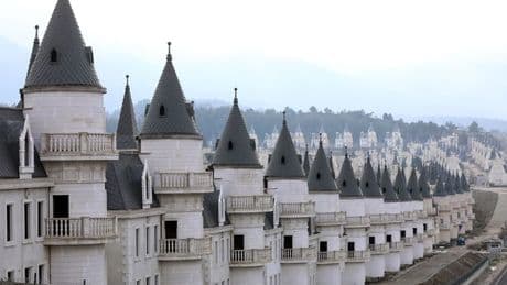 Eerie Disney ghost village where 587 mini castle-like houses are frozen in time