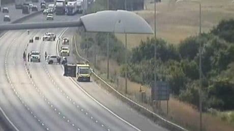 M25 drivers face 90 minute delays after van overturns in serious crash
