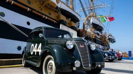 Presentata sull’Amerigo Vespucci la collaborazione tra 1000 Miglia e Marina Militare