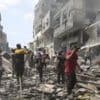 Israel bombards Gaza City as UK and allies demand action against 'unfolding famine'