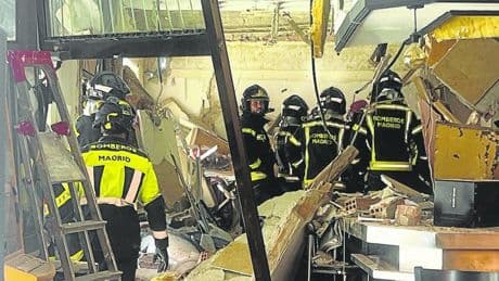 Cinco heridos graves y 20 leves en una explosión en Madrid