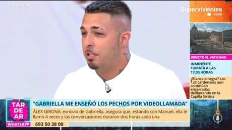 Álex Girona asegura que Gabriela le llamó en cuatro ocasiones en su relación con Manuel: &quot;Hablábamos durante tres horas&quot;