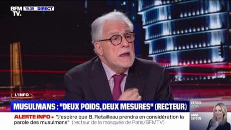Chems-Eddine Hafiz, recteur de la Grande mosquée de Paris: "Le voile ne devrait pas exister en France […] mais on ne doit pas stigmatiser les femmes qui veulent le porter"