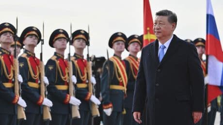 Chinese President Xi arrives in Moscow following massive Ukraine drone strike