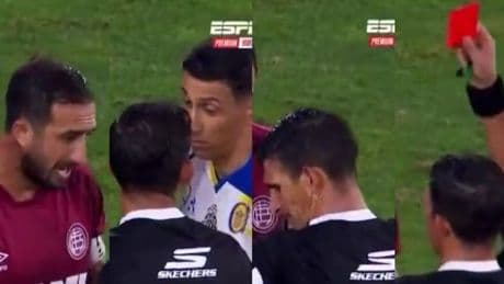 <p>Di Maria, aura Argentina: uno sguardo all'arbitro e scatta il rosso</p>