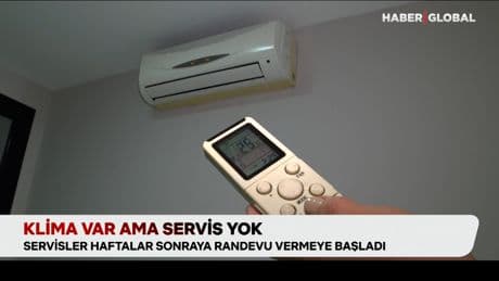 Klima var ama servis yok