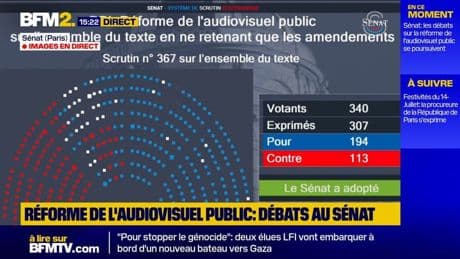 Les sénateurs ont adopté en 2e lecture la réforme de l'audiovisuel public